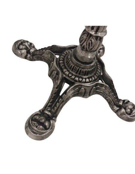 Base de mesa LIVRY 72, fundición, 4 pies, acabado vintage, altura 72 cms