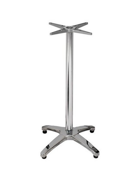 Base de mesa ROMA NEW, alta, 4 brazos, inoxidable y aluminio*
