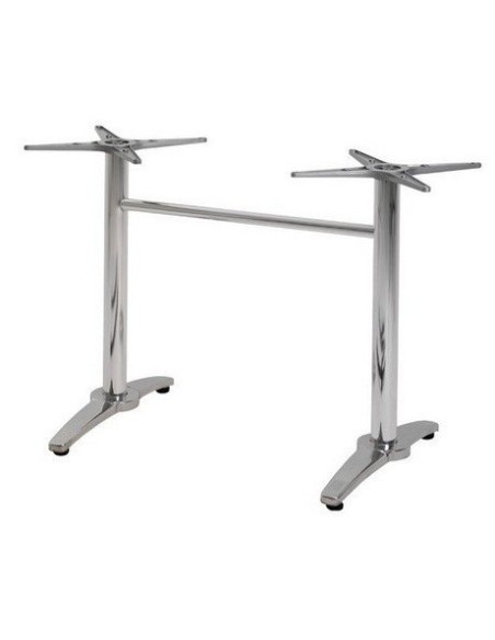 Base de mesa ROMA NEW, rectangular, inoxidable y aluminio*