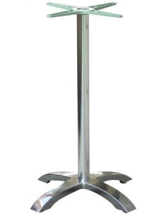 Base de mesa MILAN 110, alta, 4 brazos, aluminio*
