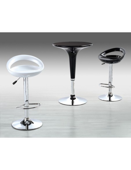 Taburete FLIT (M), cromado, abs negro