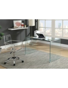 Mesa FRIBURGO, cristal templado transparente, 120 x 60 cms