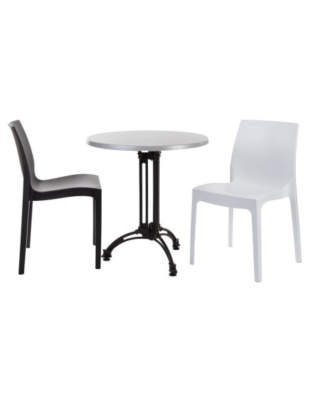 Base de mesa EIFFEL NEW, aluminio, 3 pies, negra, altura 70  cms