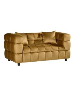 Sofá LORING, 2 plazas, tejido velvet camel 34