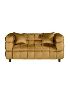 Sofá LORING, 2 plazas, tejido velvet camel 34 2