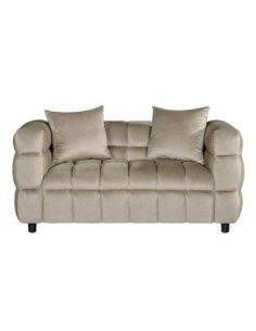 Sofá LORING, 2 plazas, tejido velvet gris claro 25