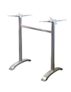 Base de mesa MILAN 108RT, alta, rectangular, aluminio*