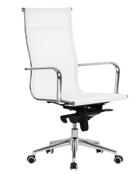 Sillón de oficina ZURICH, alto, malla blanca