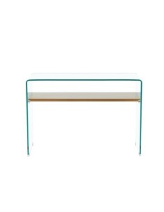 Consola POITIERS, estante, cristal,  110 x 40 cms 2