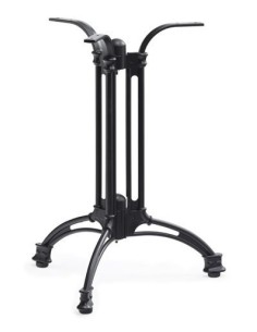 Base de mesa EIFFEL NEW, aluminio, 3 pies, negra, altura 70 cms