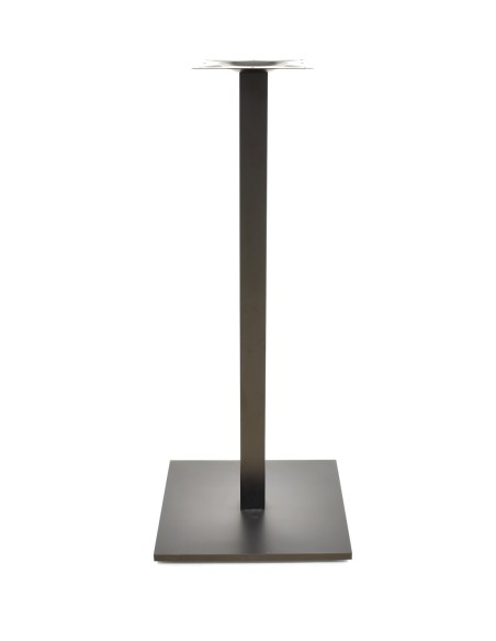 Base de mesa BEVERLY, alta, tubo cuadrado, negra, base de 45 x 45 cms, altura 110 cms