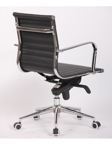 Sillón de oficina JOWY NEW, giratorio, similpiel negra