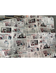 Silla TORRE 4P, madera, transparente, cojín estampado moderno 2