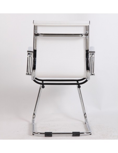 Sillón de oficina MAX NEW, fijo, malla blanca