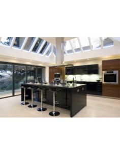 Taburete SAMBA (M), cromado, nappel negro 2