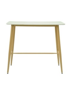 Mesa GOBBI, alta, metal, blanca, 120 x 60 cms