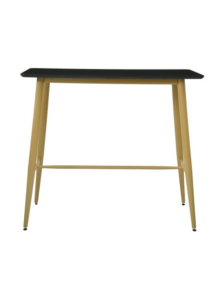 Mesa GOBBI, alta, metal, negra, 120 x 60 cms
