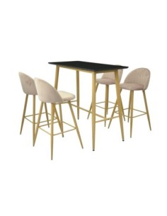 Mesa GOBBI, alta, metal, negra, 120 x 60 cms 2